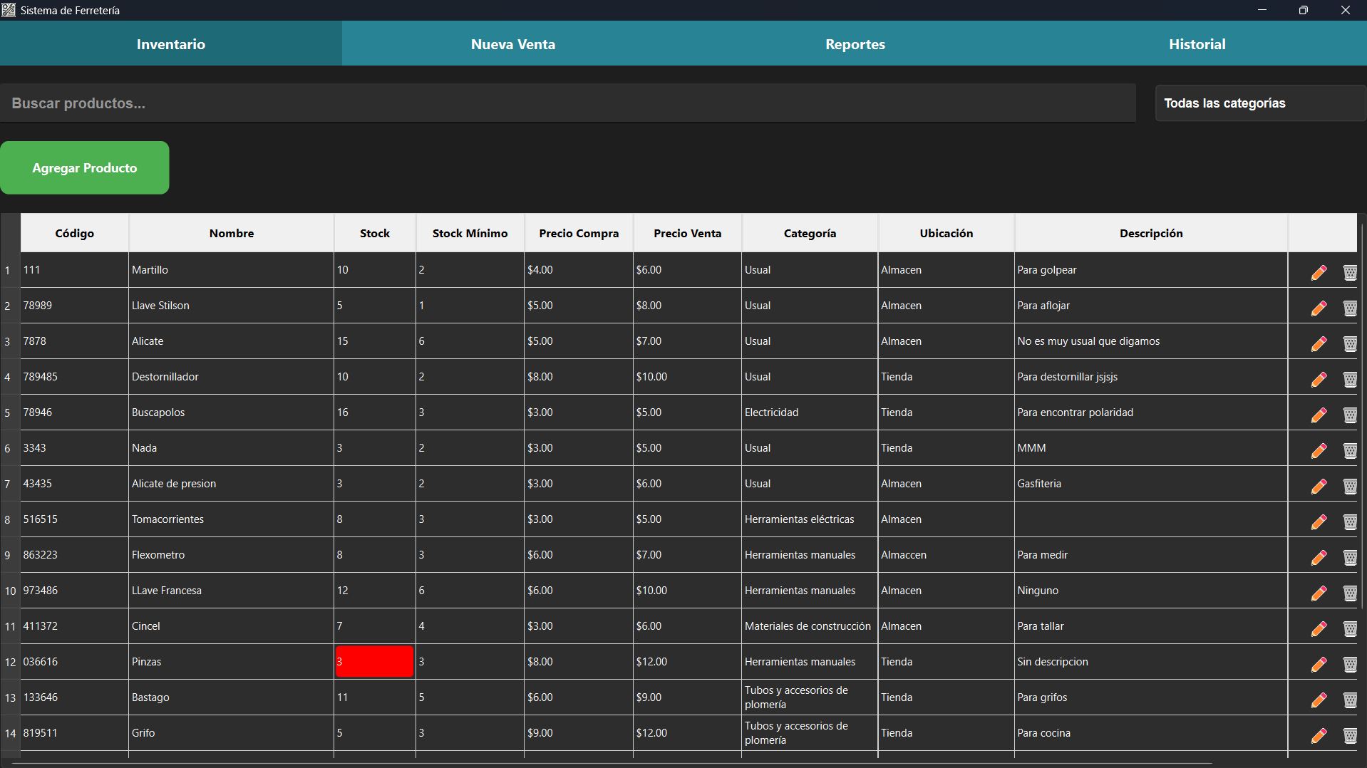 Gestión de Inventario - AppFerreteria
